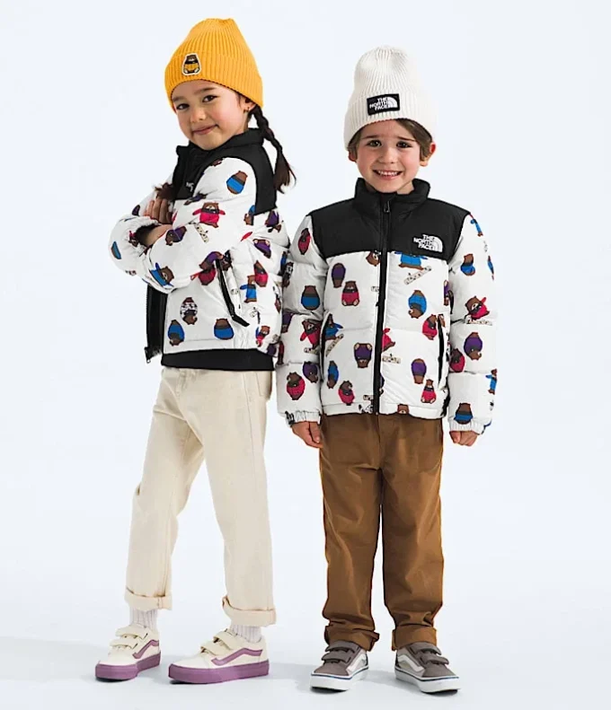 1996 Retro Nuptse-jakke til børn – Print 1996 Retro Nuptse-jakke til børn – Print