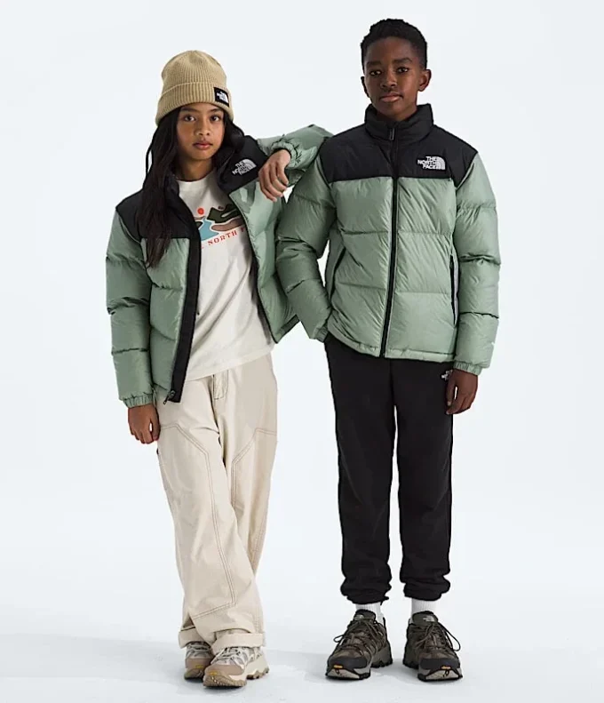 1996 Retro Nuptse-jakke til drenge og piger 1996 Retro Nuptse-jakke til drenge og piger