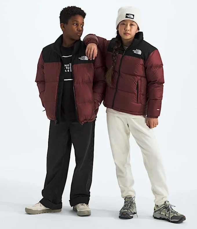 1996 Retro Nuptse-jakke til drenge og piger 1996 Retro Nuptse-jakke til drenge og piger