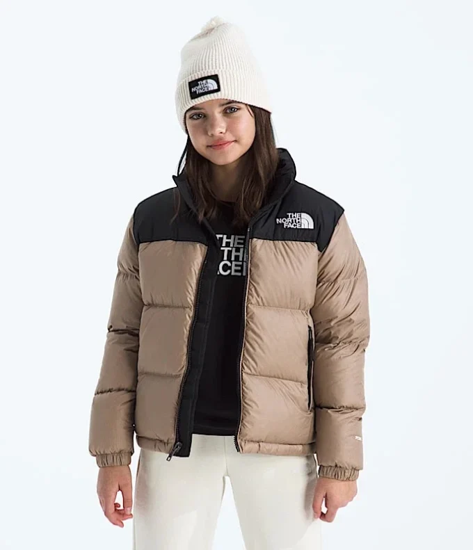1996 Retro Nuptse-jakke til drenge og piger 1996 Retro Nuptse-jakke til drenge og piger