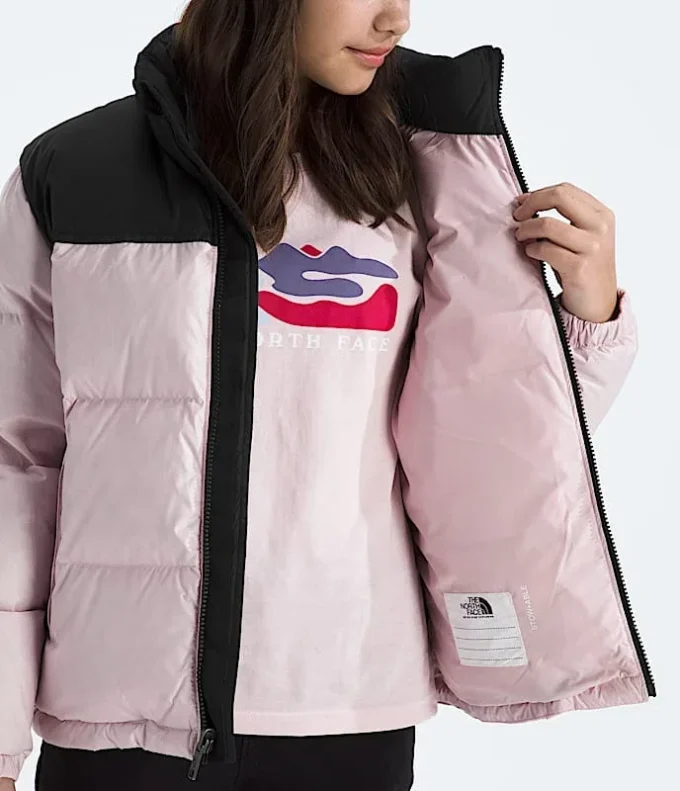 1996 Retro Nuptse-jakke til drenge og piger 1996 Retro Nuptse-jakke til drenge og piger
