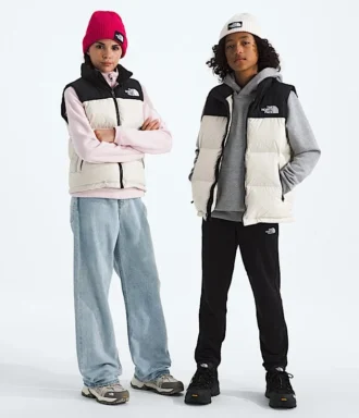 1996 Retro Nuptse Vest til drenge og piger