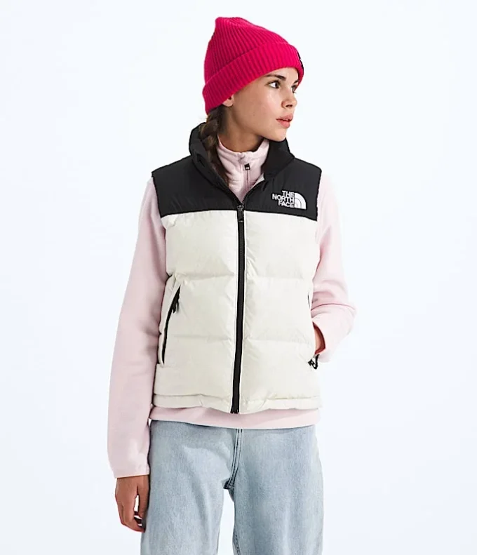 1996 Retro Nuptse Vest til drenge og piger 1996 Retro Nuptse Vest til drenge og piger