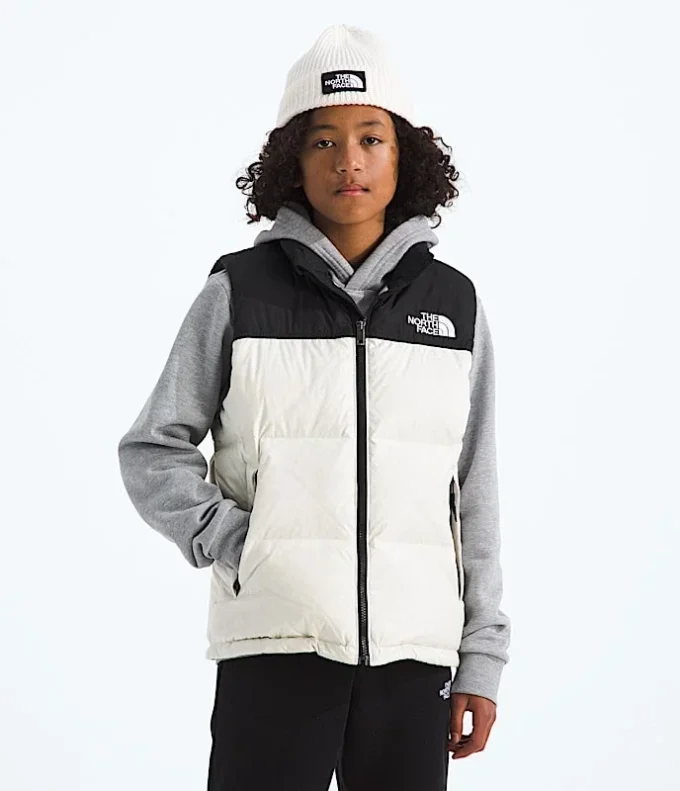 1996 Retro Nuptse Vest til drenge og piger 1996 Retro Nuptse Vest til drenge og piger