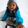 Baby Glacier hættetrøje med gennemgående lynlås Baby Glacier hættetrøje med gennemgående lynlås