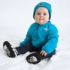 Baby Glacier hættetrøje med gennemgående lynlås Baby Glacier hættetrøje med gennemgående lynlås