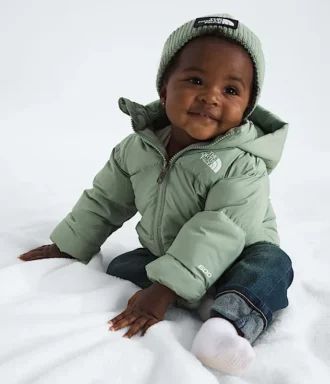 Baby North dunjakke med fleecefor