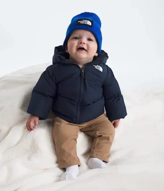 Baby North dunjakke med fleecefor