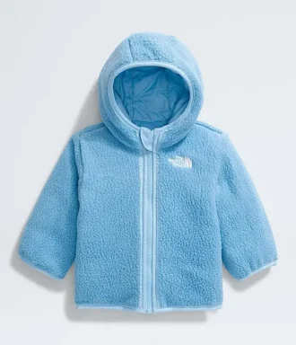 Baby vendbar Shasta-jakke med fuld lynlås og hætte Baby vendbar Shasta-jakke med fuld lynlås og hætte