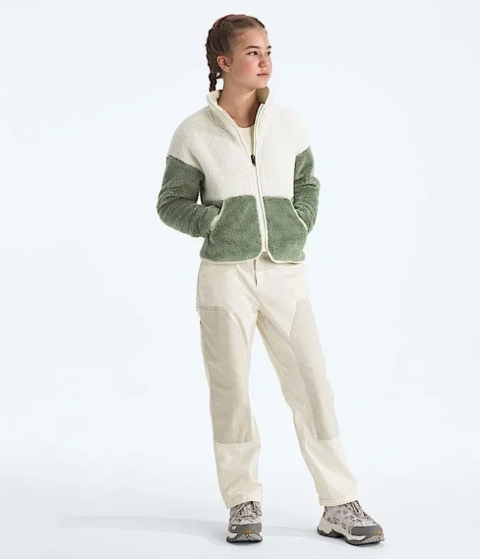 Cabin Fleece-jakke med fuld lynlås til piger Cabin Fleece-jakke med fuld lynlås til piger