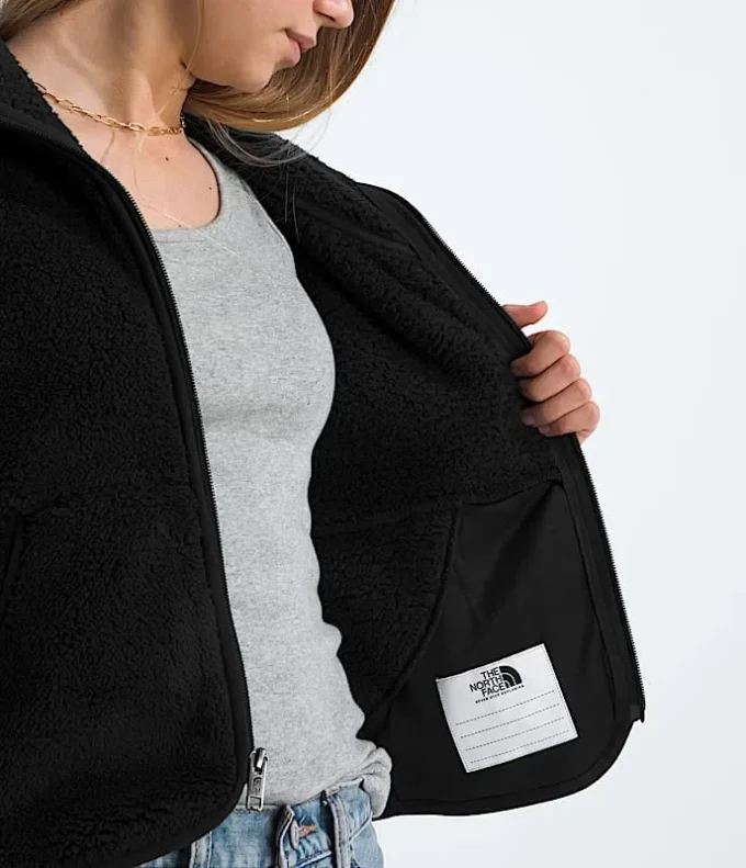 Cabin Fleece-jakke med fuld lynlås til piger Cabin Fleece-jakke med fuld lynlås til piger
