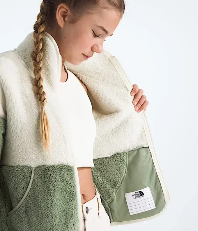 Cabin Fleece-jakke med fuld lynlås til piger Cabin Fleece-jakke med fuld lynlås til piger