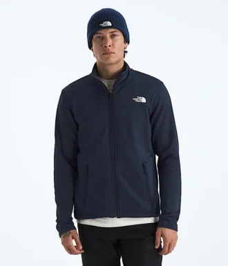 Cedar Trail Grid Fleece-jakke med fuld lynlås til mænd