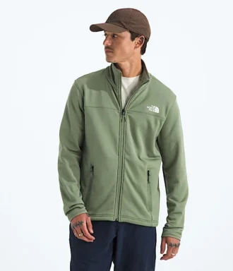 Cedar Trail Grid Fleece-jakke med fuld lynlås til mænd