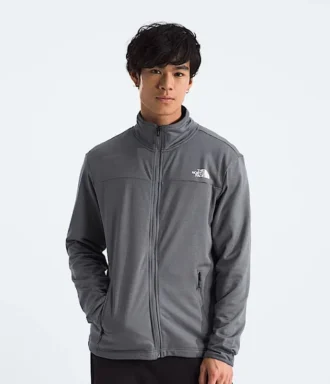 Cedar Trail Grid Fleece-jakke med fuld lynlås til mænd