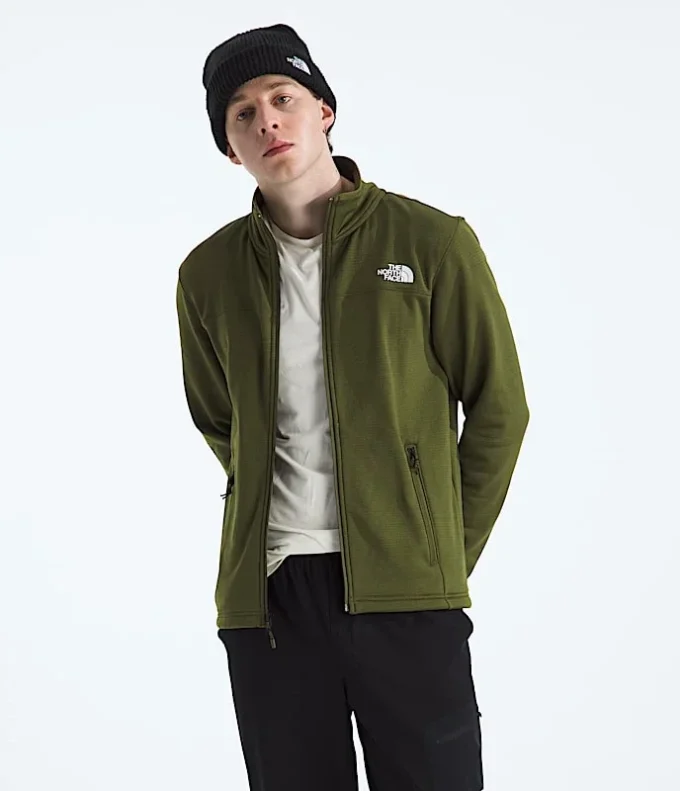 Cedar Trail Grid Fleece-jakke med fuld lynlås til mænd Cedar Trail Grid Fleece-jakke med fuld lynlås til mænd