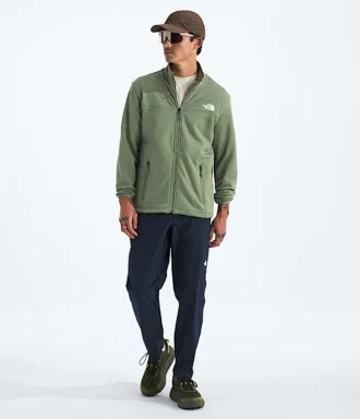 Cedar Trail Grid Fleece-jakke med fuld lynlås til mænd