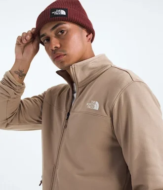 Cedar Trail Grid Fleece-jakke med fuld lynlås til mænd