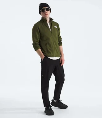 Cedar Trail Grid Fleece-jakke med fuld lynlås til mænd