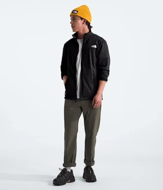 Cedar Trail Grid Fleece-jakke med fuld lynlås til mænd