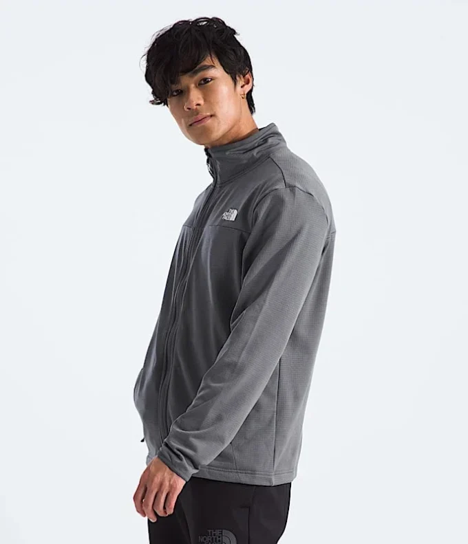 Cedar Trail Grid Fleece-jakke med fuld lynlås til mænd Cedar Trail Grid Fleece-jakke med fuld lynlås til mænd