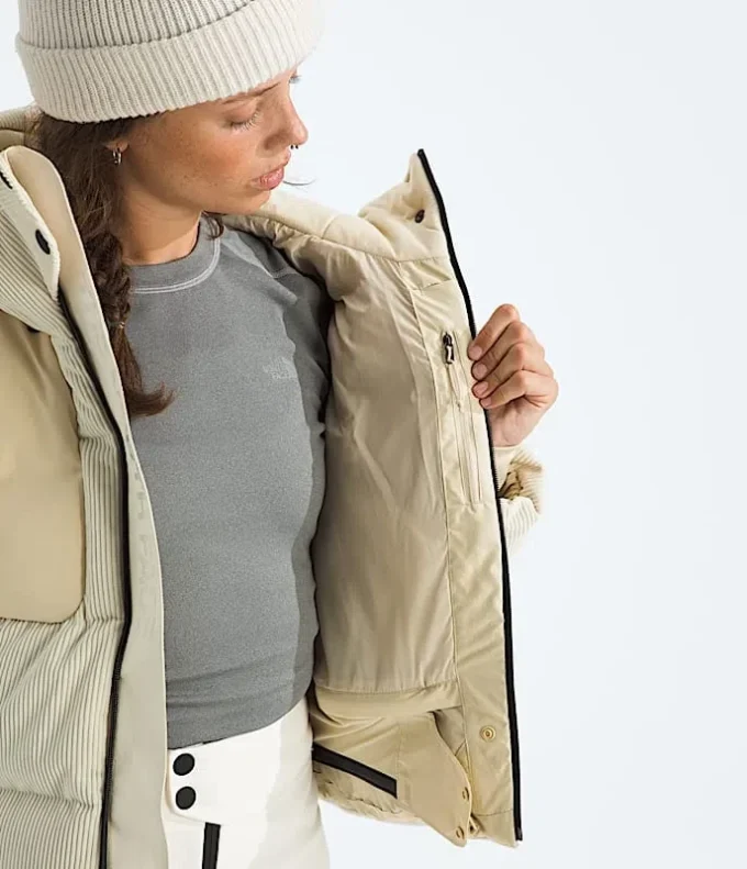 Cold Spell Corduroy Cropped Down Jacket til kvinder Cold Spell Corduroy Cropped Down Jacket til kvinder