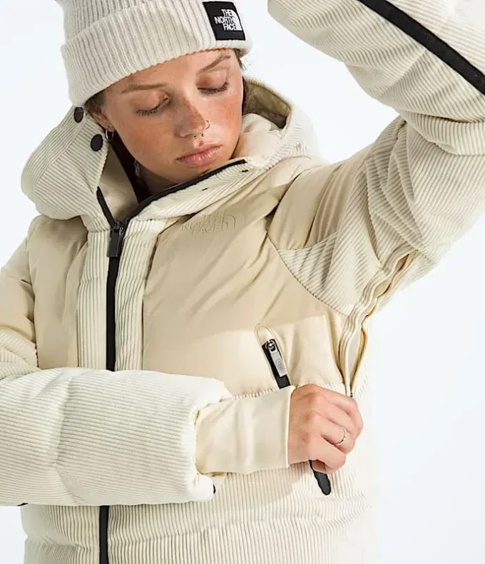 Cold Spell Corduroy Cropped Down Jacket til kvinder Cold Spell Corduroy Cropped Down Jacket til kvinder