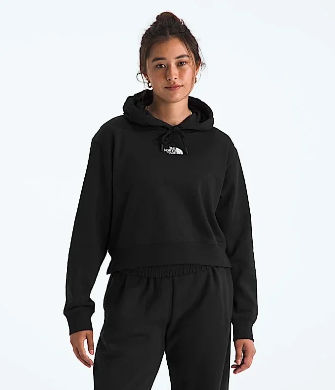 Essential Cropped Hoodie til kvinder