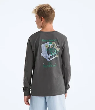 Evolution Disconnect langærmet T-shirt til drenge og piger – Grafik