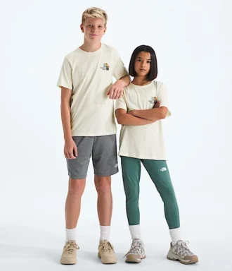 Evolution Flora kortærmet T-shirt til drenge og piger – Grafik