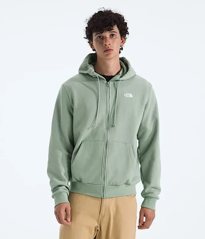 Evolution Simple Dome-hoodie med fuld lynlås til mænd
