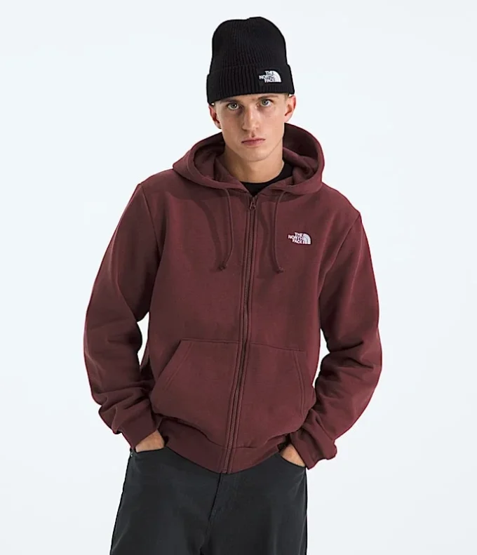Evolution Simple Dome-hoodie med fuld lynlås til mænd