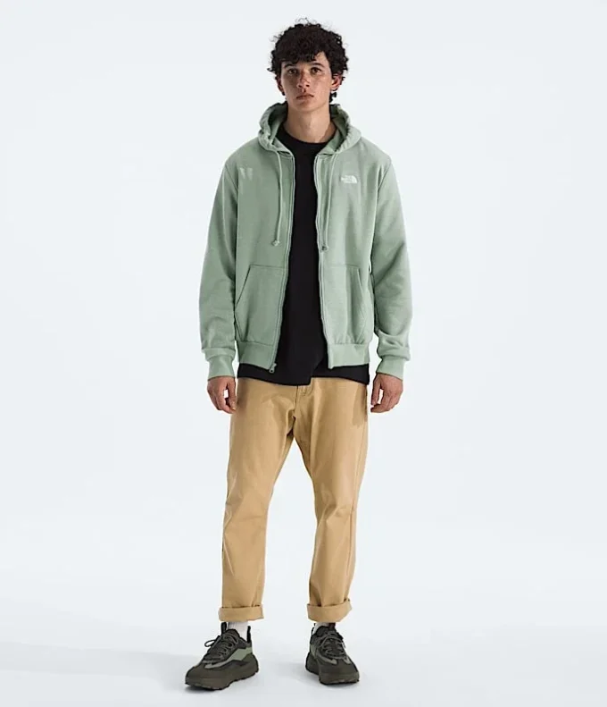 Evolution Simple Dome-hoodie med fuld lynlås til mænd