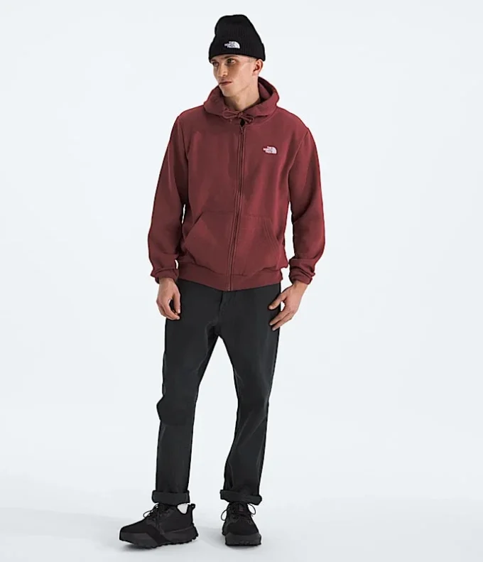 Evolution Simple Dome-hoodie med fuld lynlås til mænd