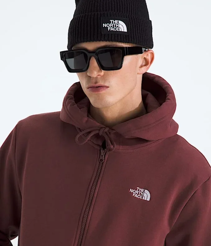 Evolution Simple Dome-hoodie med fuld lynlås til mænd