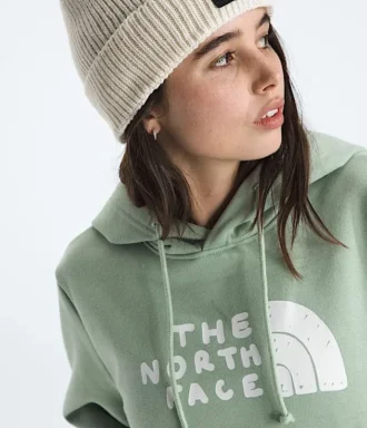 Evolution Sketch Logo Half Dome Hoodie til kvinder – Grafik