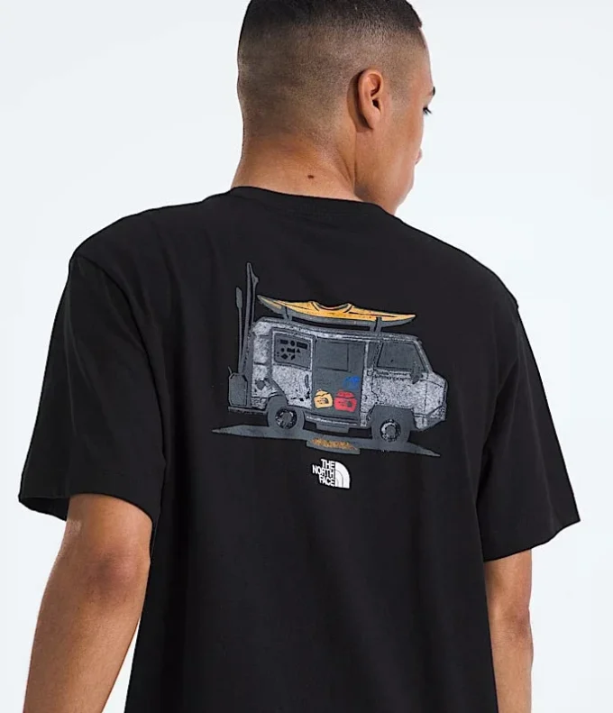 Evolution Van Life kortærmet T-shirt til mænd – Grafik Evolution Van Life kortærmet T-shirt til mænd – Grafik