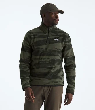 Glacier Fleece ½-Zip til mænd – Print