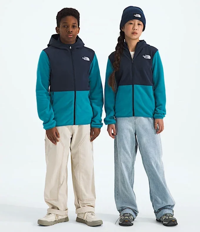 Glacier-hoodie med fuld lynlås til drenge og piger Glacier-hoodie med fuld lynlås til drenge og piger