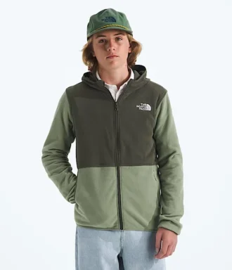 Glacier-hoodie med fuld lynlås til drenge og piger