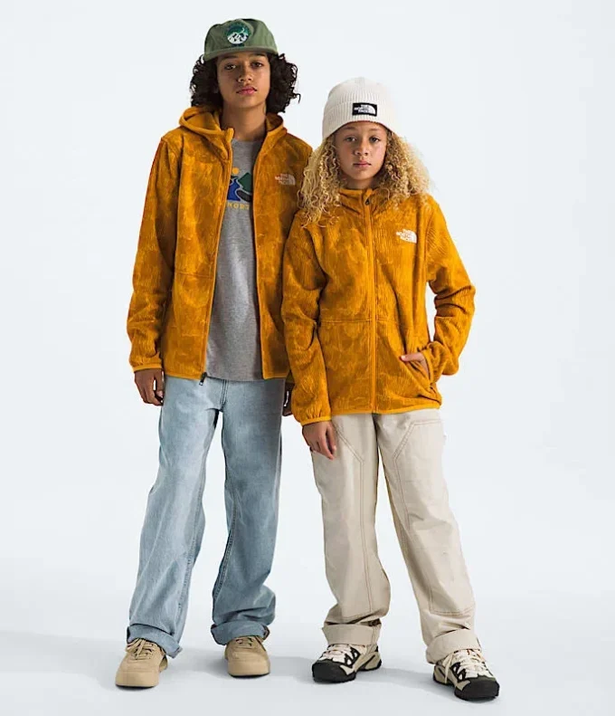Glacier-hoodie med fuld lynlås til drenge og piger – Print Glacier-hoodie med fuld lynlås til drenge og piger – Print