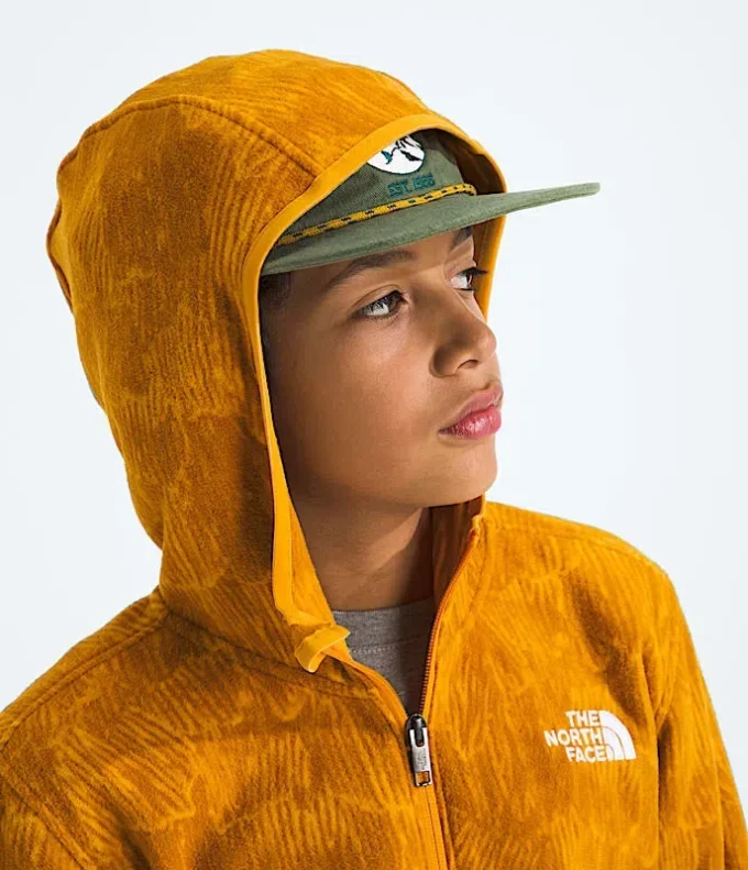 Glacier-hoodie med fuld lynlås til drenge og piger – Print Glacier-hoodie med fuld lynlås til drenge og piger – Print
