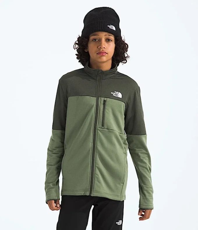 Hike Mid Layer Full-Zip til drenge og piger Hike Mid Layer Full-Zip til drenge og piger