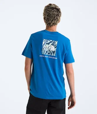 Kortærmet Core Wavy Lines Box NSE T-shirt til mænd Kortærmet Core Wavy Lines Box NSE T-shirt til mænd