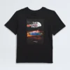 Kortærmet T-shirt med landskabsmotiv til drenge og piger Kortærmet T-shirt med landskabsmotiv til drenge og piger