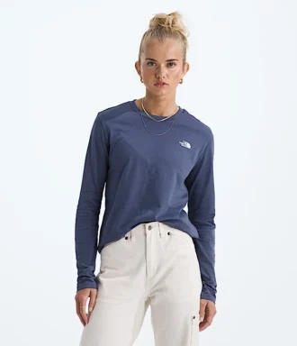 Langærmet Simple Dome Tee til kvinder