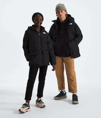North Down fleeceforet kort parka til drenge og piger