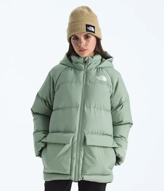 North Down fleeceforet kort parka til drenge og piger