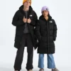 Nuptse lang parka til drenge og piger