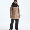 Nuptse lang parka til drenge og piger
